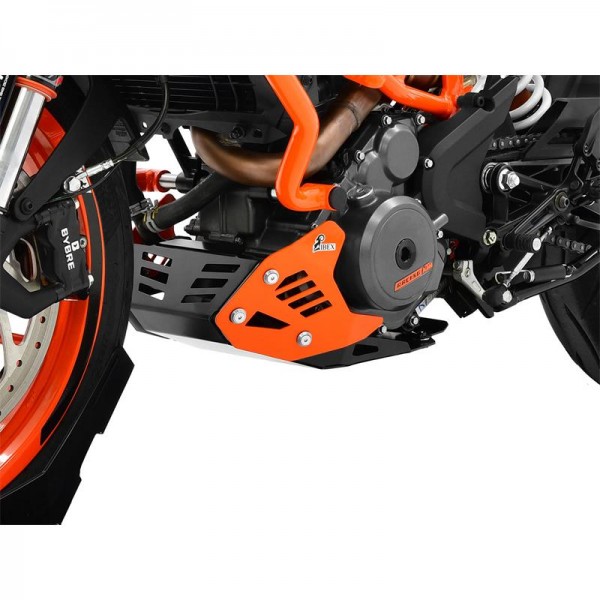 IBEX Motorschutz für KTM 390 Duke 2017 - 2020 in schwarz/orange