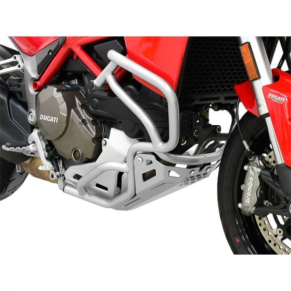 IBEX Motorschutz für Ducati Multistrada 1200 2015 - 2017 in silber