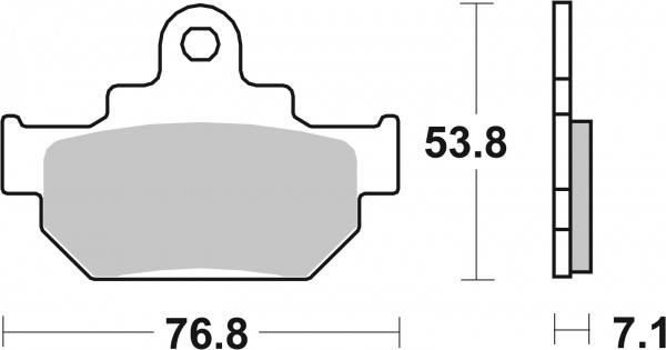 SBS Ceramic Bremsbelag 581HF vorne für SUZUKI RM 125 * 1985 - 1986