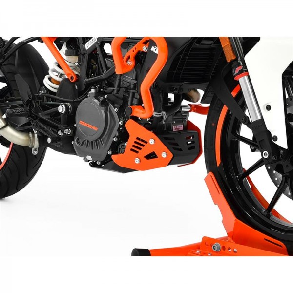IBEX Motorschutz für KTM 125 Duke 2017 - 2021 in schwarz/orange
