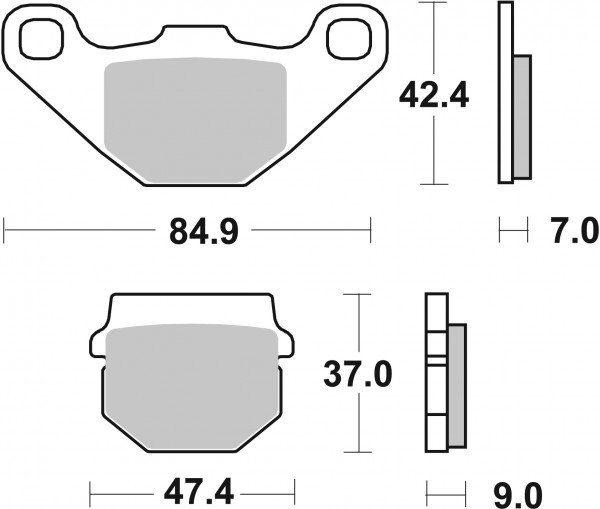 SBS Street Ceramic Bremsbelag 544HF für APRILIA RS-4 125 Replica, ABS * 2016 - 2019